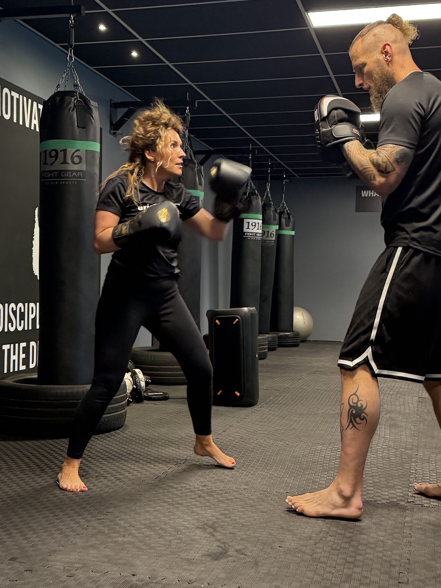 Carmen van Mossel en Ralf tijdens de padstraining