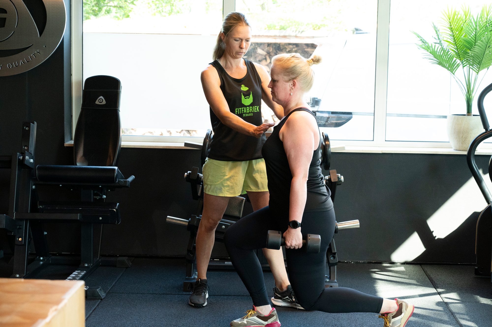 Leonie Scholten tijdens een training