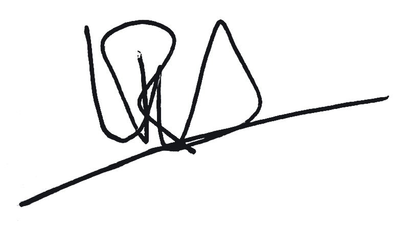 Handtekening Ralf Wonink